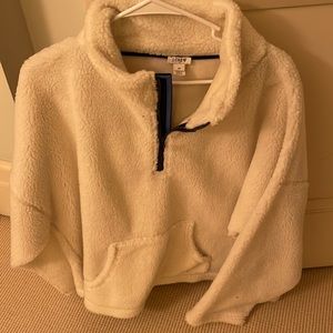 J crew white fleece , never worn